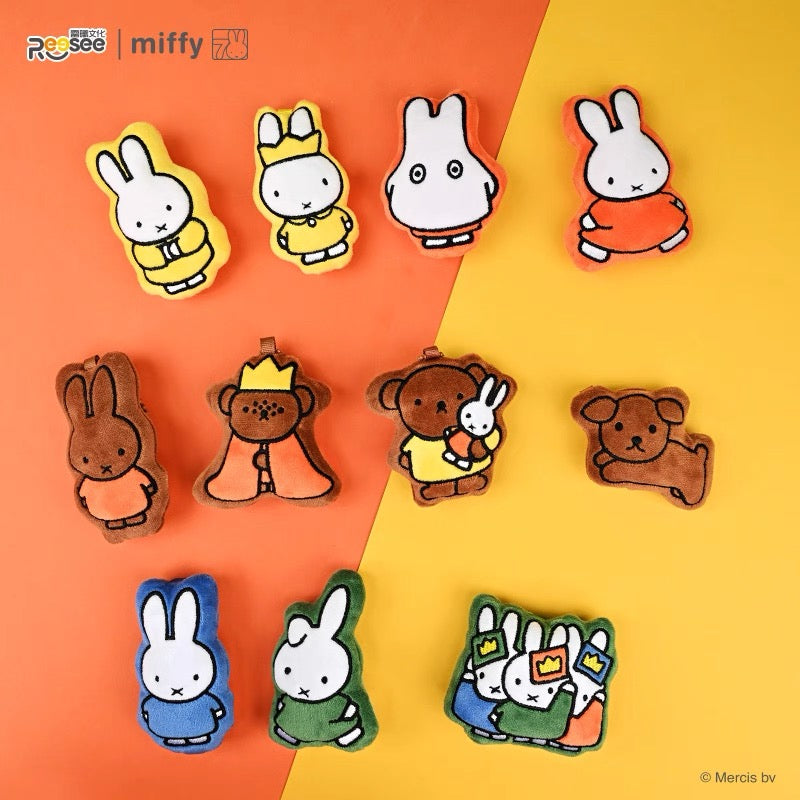 【NEW ARRIVAL】Miffy Fridge Magnet Mini Plush Pendant,4 bags