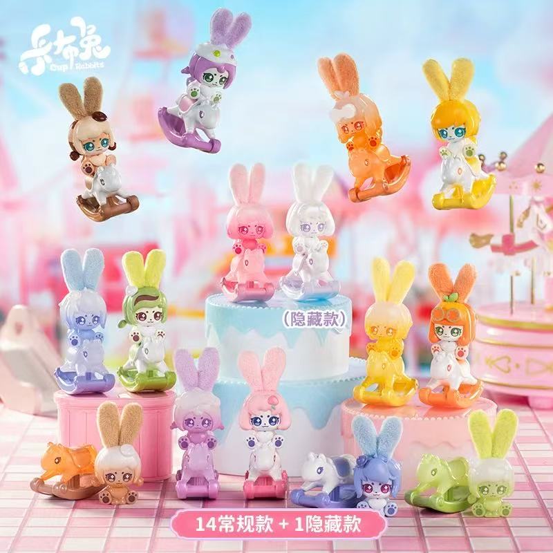【NEW ARRIVAL】Cup Rabbits Teeny-Weeny Fruity Mini Bean Toy,2 In 1 Bag,2 bags