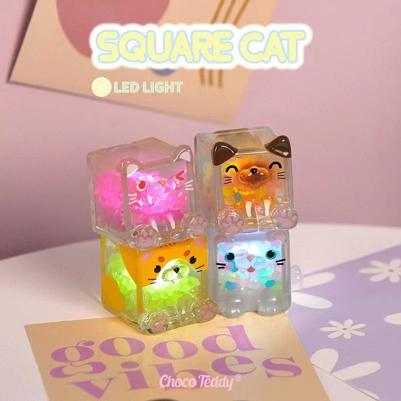 【NEW ARRIVAL】Square Cat LED Light Toy
