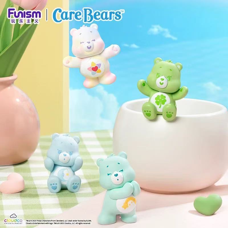 【NEW ARRIVAL】Care Bears Glimmer Daily Life Bear Head Mini Bean Toy,3 In 1 Box