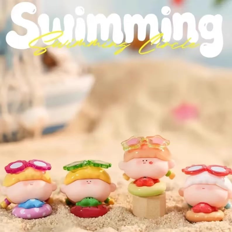 【NEW ARRIVAL】Amlls Swimming Ring Mini Bean Toy,5 In 1 Bag