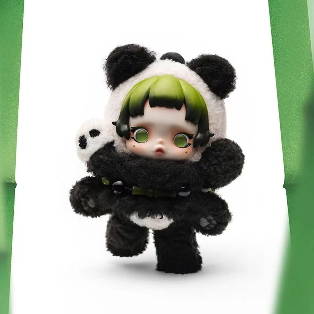 【NEW ARRIVAL-PREORDER】Skull Panda Lazy Panda Plush Doll Hanging Card