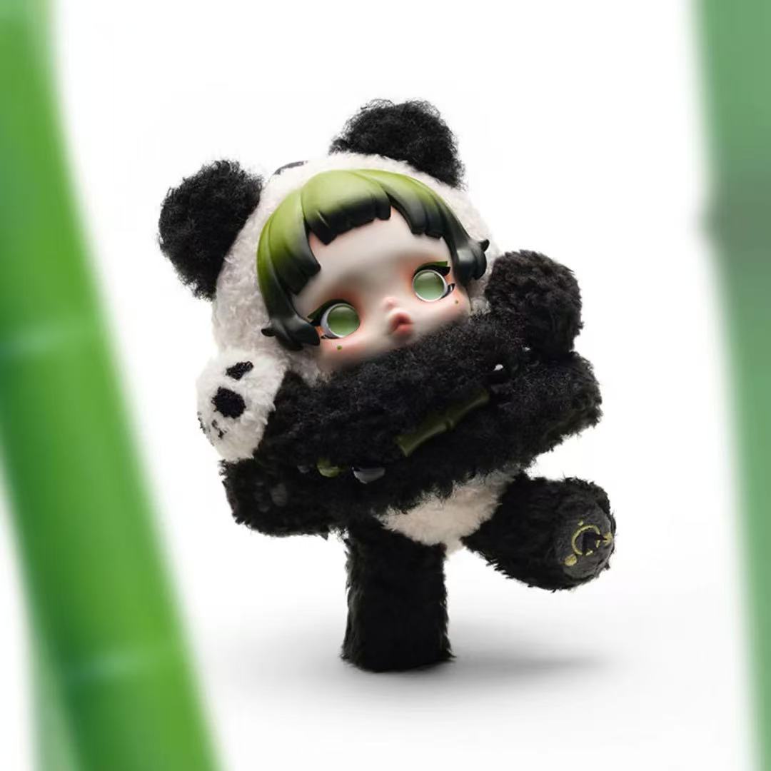 【NEW ARRIVAL-PREORDER】Skull Panda Lazy Panda Plush Doll Hanging Card