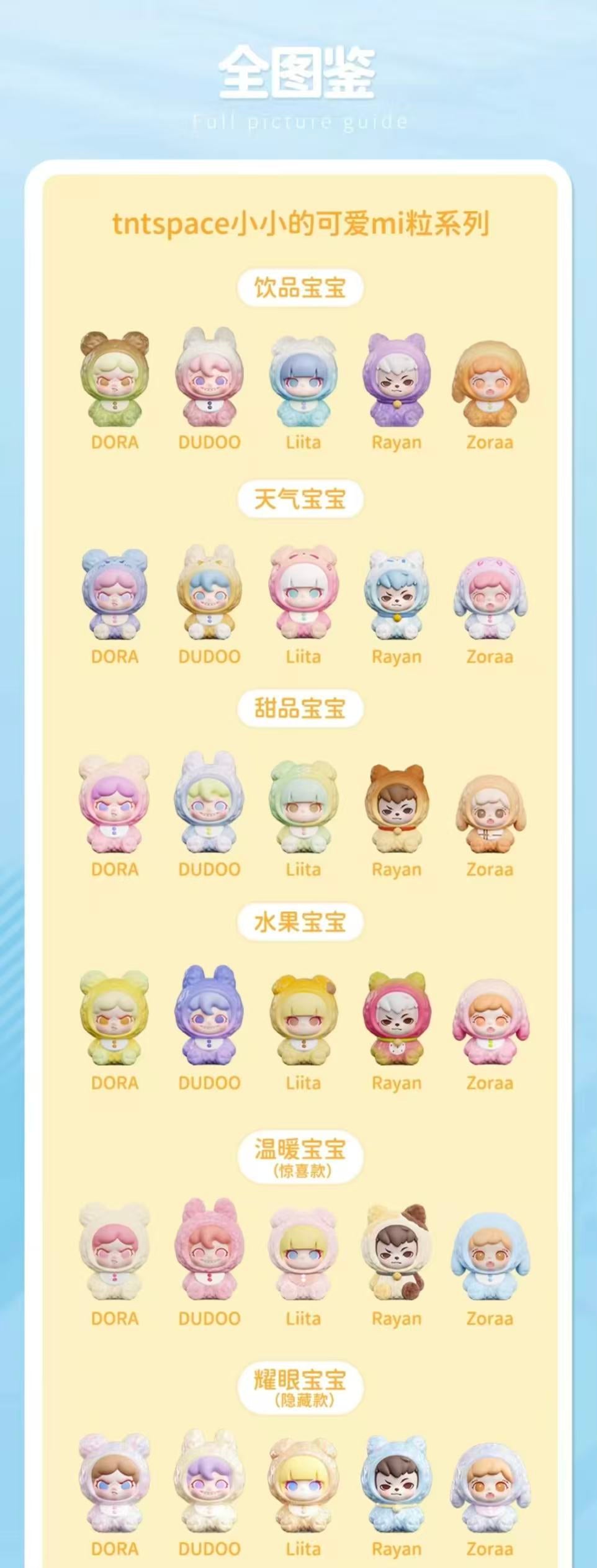 【NEW ARRIVAL】TNT SPACE Tiny Cutie Mili Series Mini Bean Toy,5 In 1 Bag
