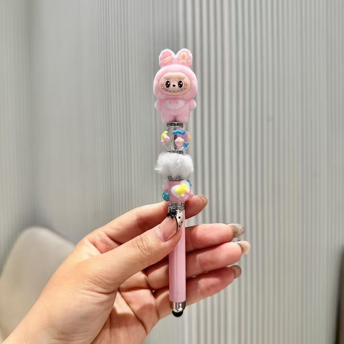 【NEW ARRIVAL-KIKI'S ROOM】Labubu Fuzzy Ballpoint Pen-ship with any full price items