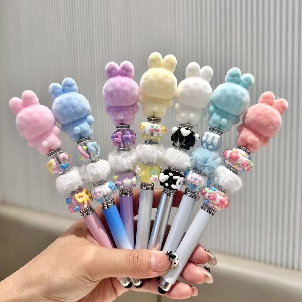 【NEW ARRIVAL-KIKI'S ROOM】Labubu Fuzzy Ballpoint Pen-ship with any full price items