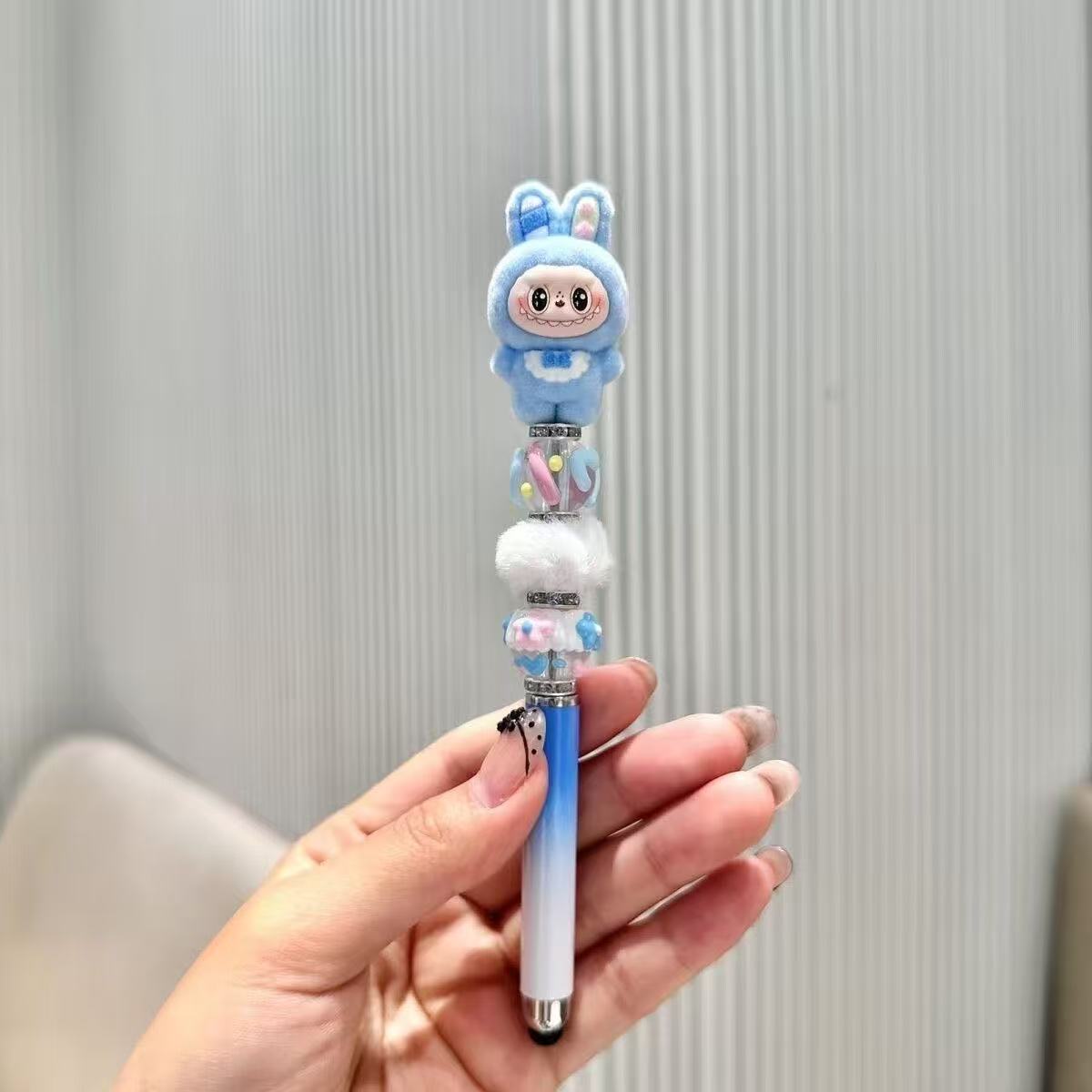 【NEW ARRIVAL-KIKI'S ROOM】Labubu Fuzzy Ballpoint Pen-ship with any full price items