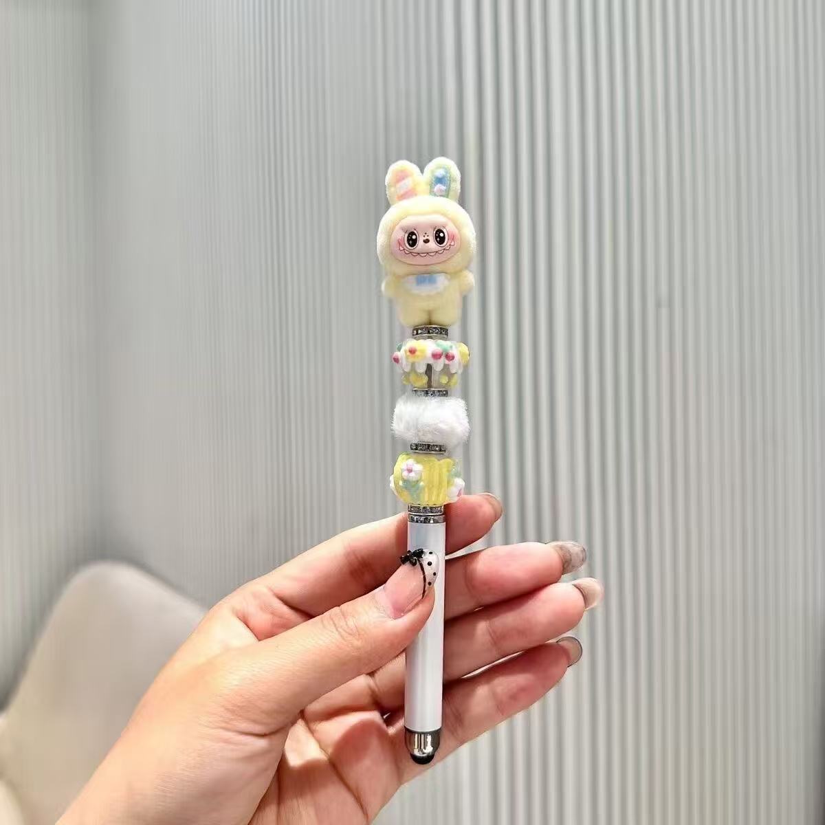 【NEW ARRIVAL-KIKI'S ROOM】Labubu Fuzzy Ballpoint Pen-ship with any full price items