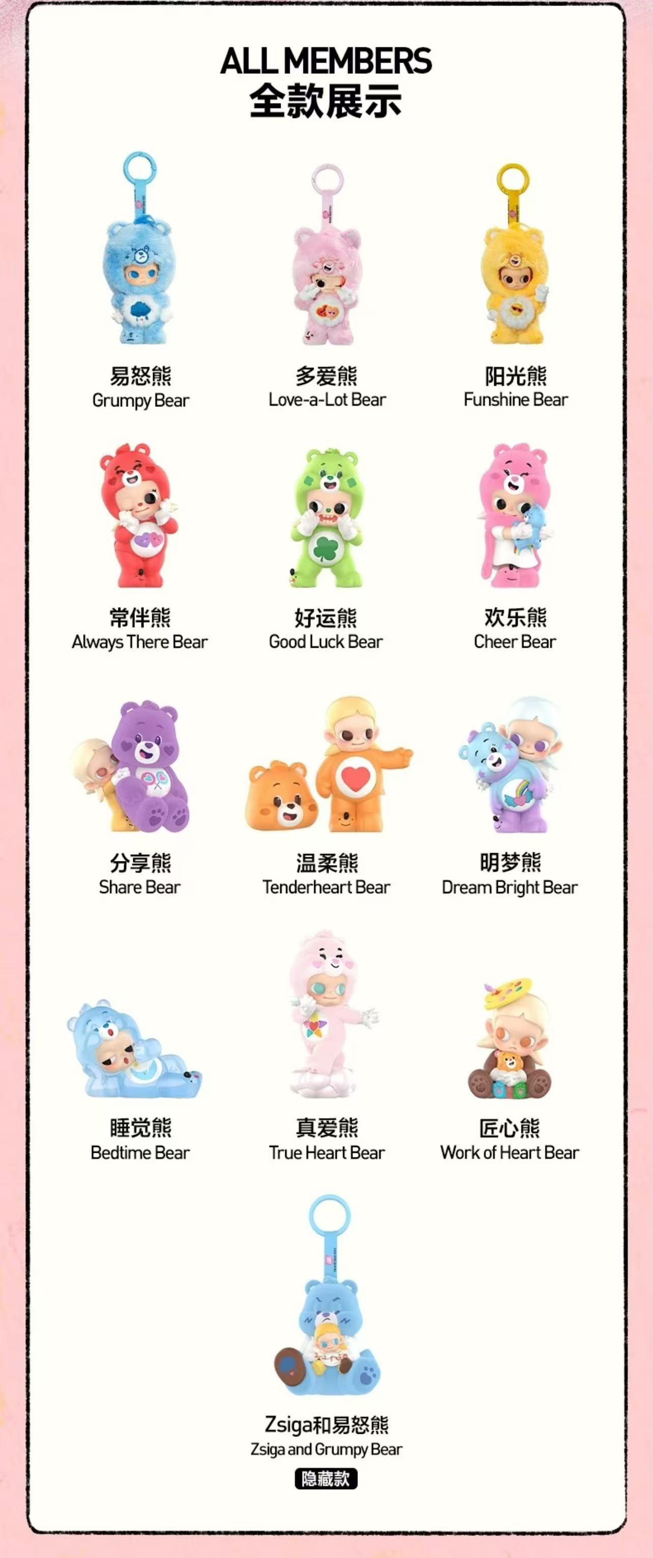 Zsiga Carebear Plush Doll