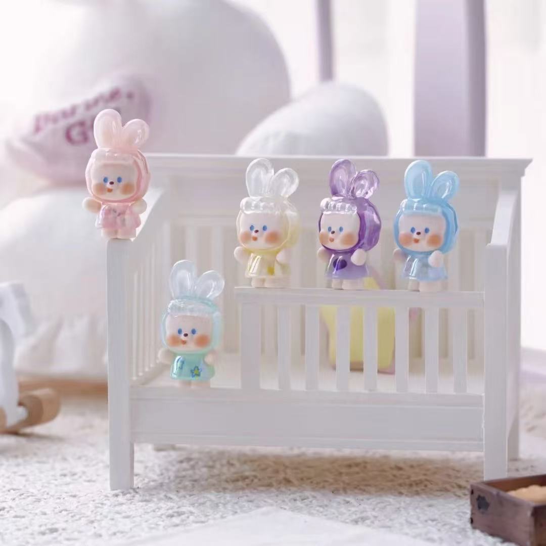 【NEW ARRIVAL-KIKI'S ROOM】Naib BunnyBunny Mini Bean Toy,5 In 1 Bag
