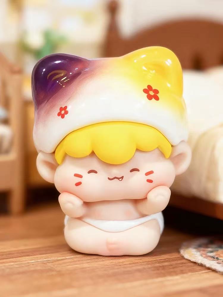 【NEW ARRIVAL-KIKI'S ROOM】Milk Puff Baby Mini Bean Toy,3 In 1 Can