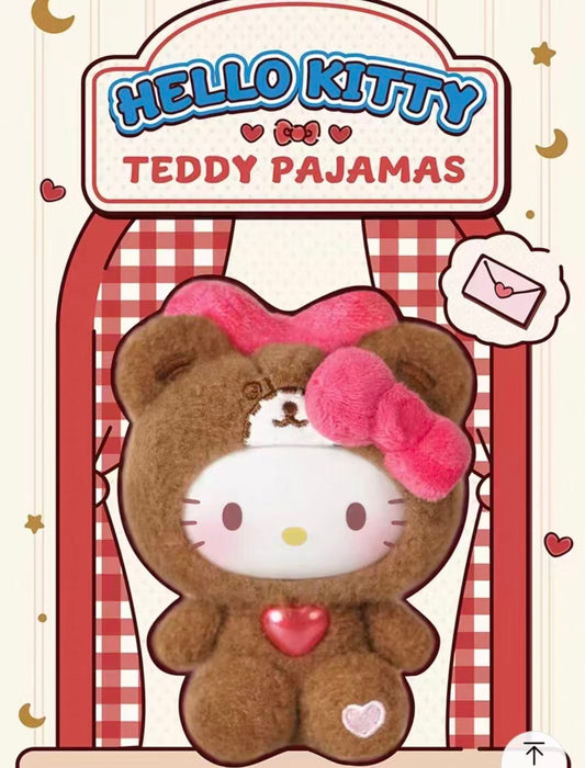 【NEW ARRIVAL-KIKI'S ROOM】Hello Kitty Teddy Pajamas Plush Doll