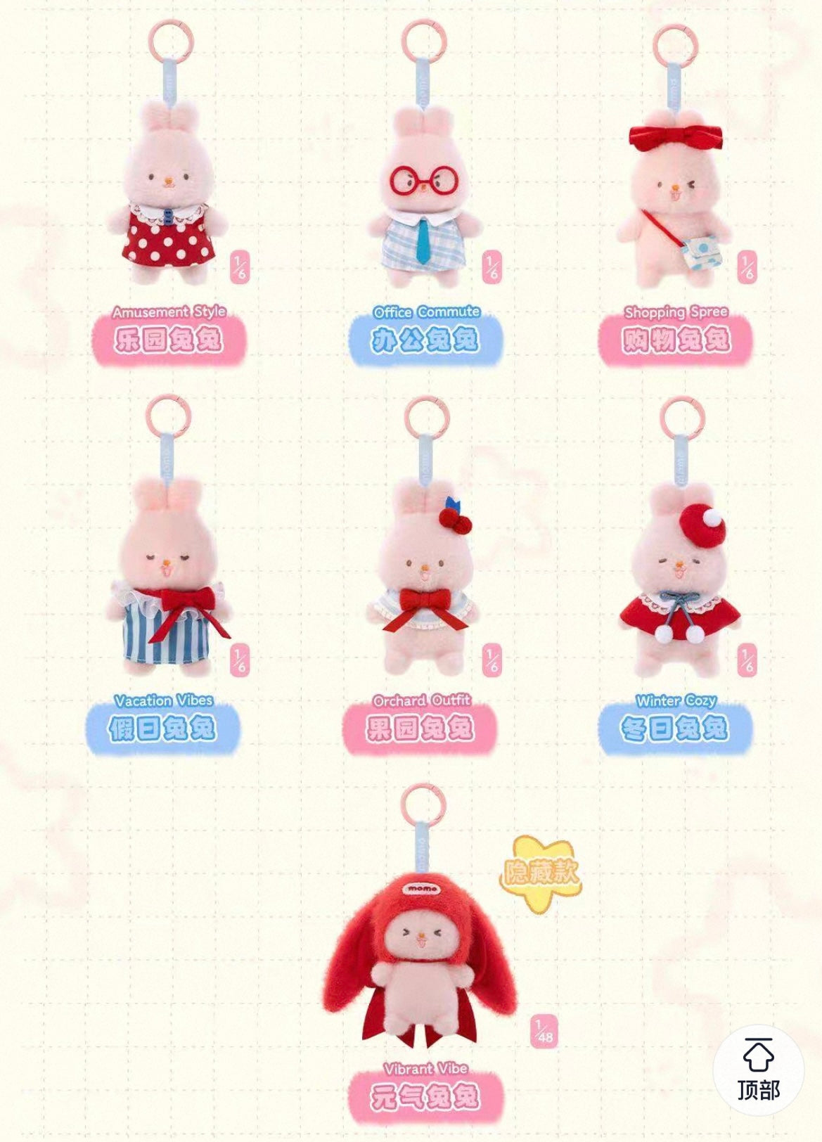 【NEW ARRIVAL】Momo Bunny Energy Wardrobe Plush Doll