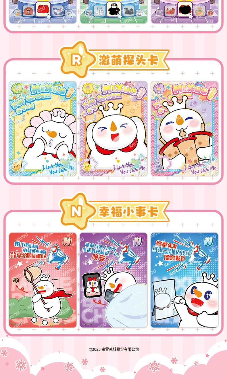 Mixue Snowking Card,4 In 1 Bag-ship with other items