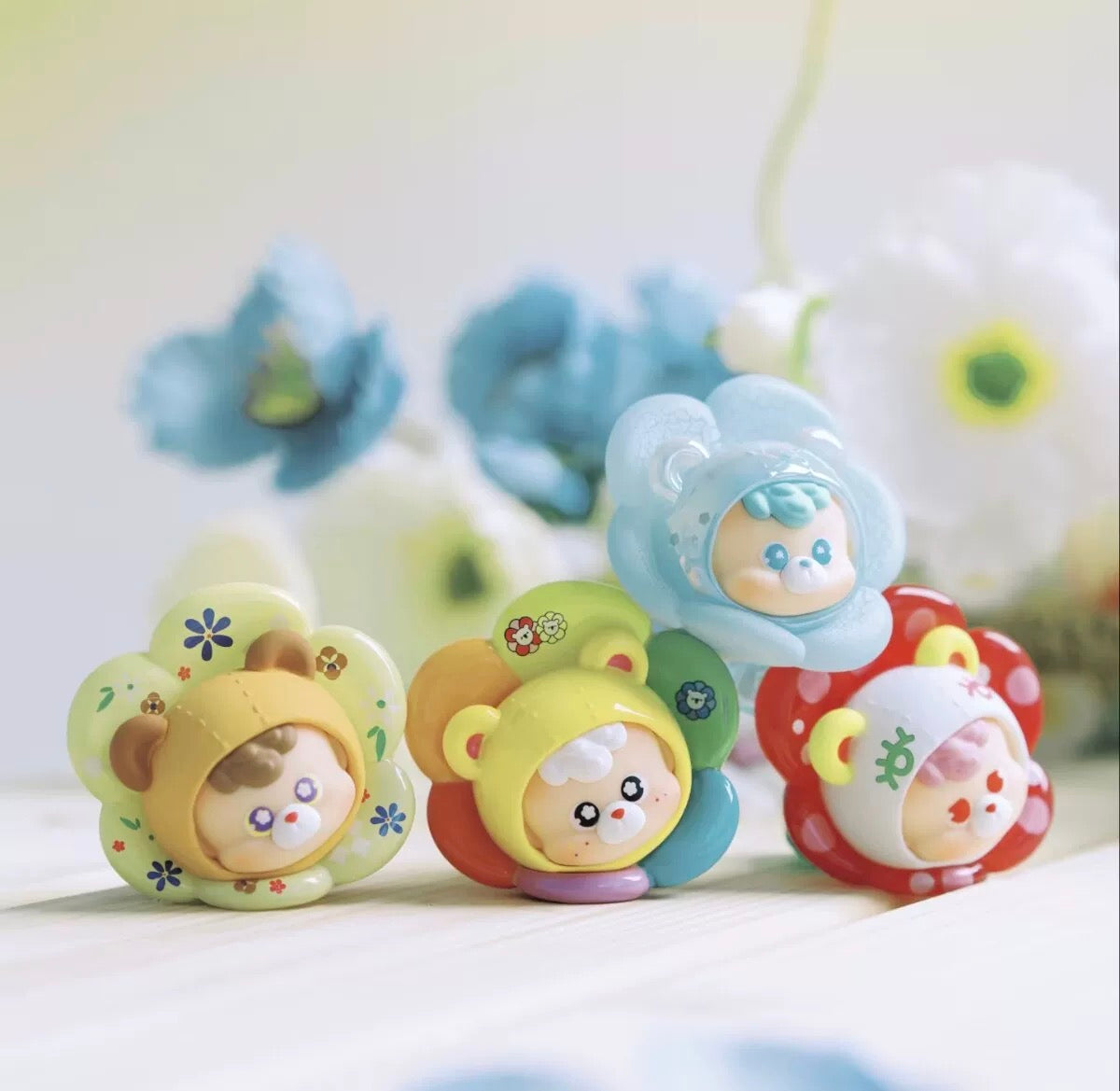 Diudiu Baby Flora Bloom Mini Bean,3 In 1 Box
