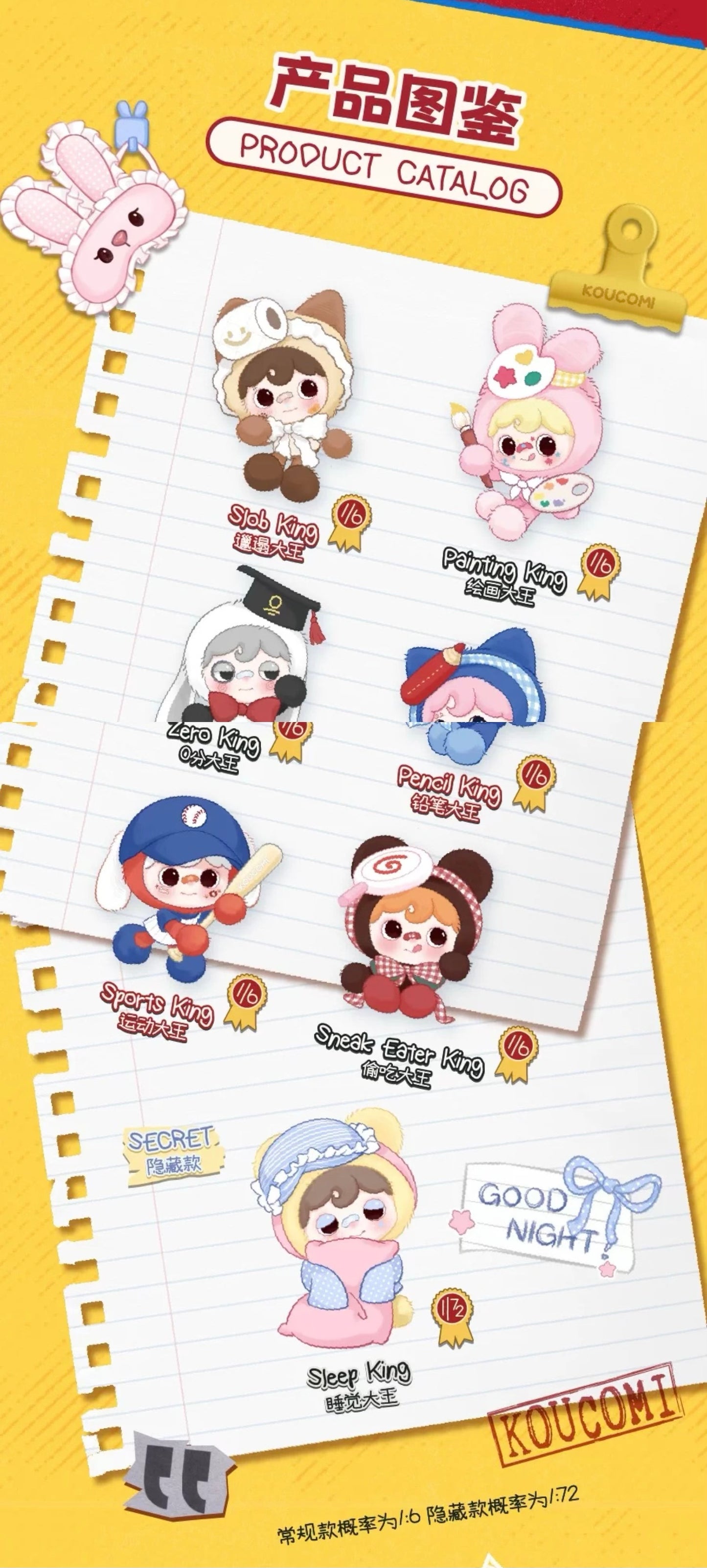 Koucomi I Am King Plush Doll