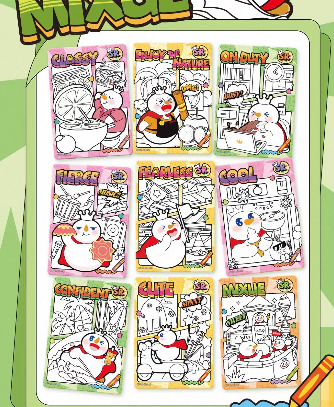 【NEW ARRIVAL】Mixue Sweet Sweet Card V2,4 In 1 Bag-SHIP WITH OTHER ITEMS
