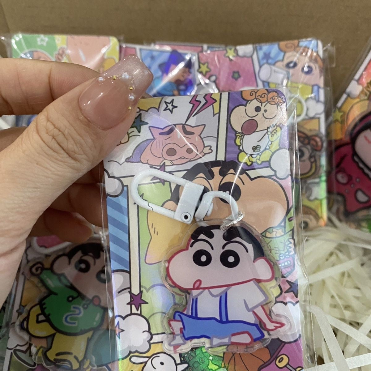 【NEW ARRIVAL】Shinchan Cartoon Acrylic Keychain-SHIP WITH OTHER ITEMS