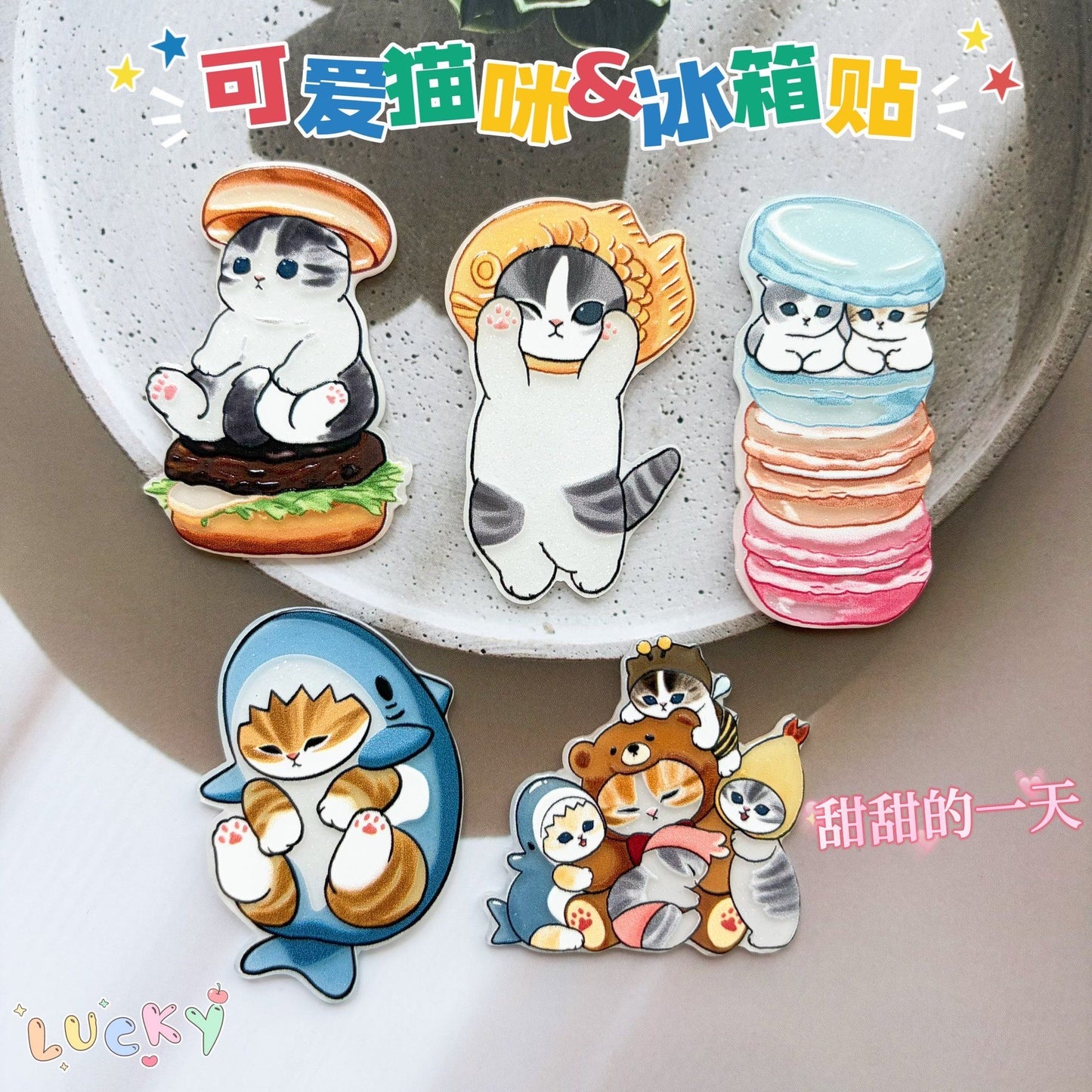 【NEW ARRIVAL】Mofusand Cute Kitty Fridge Magnet-SHIP WITH OTHER ITEMS