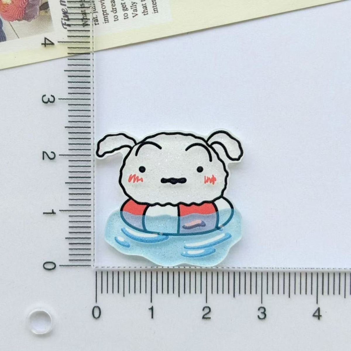 【NEW ARRIVAL】Shinchan Happy Summer Beach Acrylic Fridge Magnet-SHIP WITH OTHER ITEMS