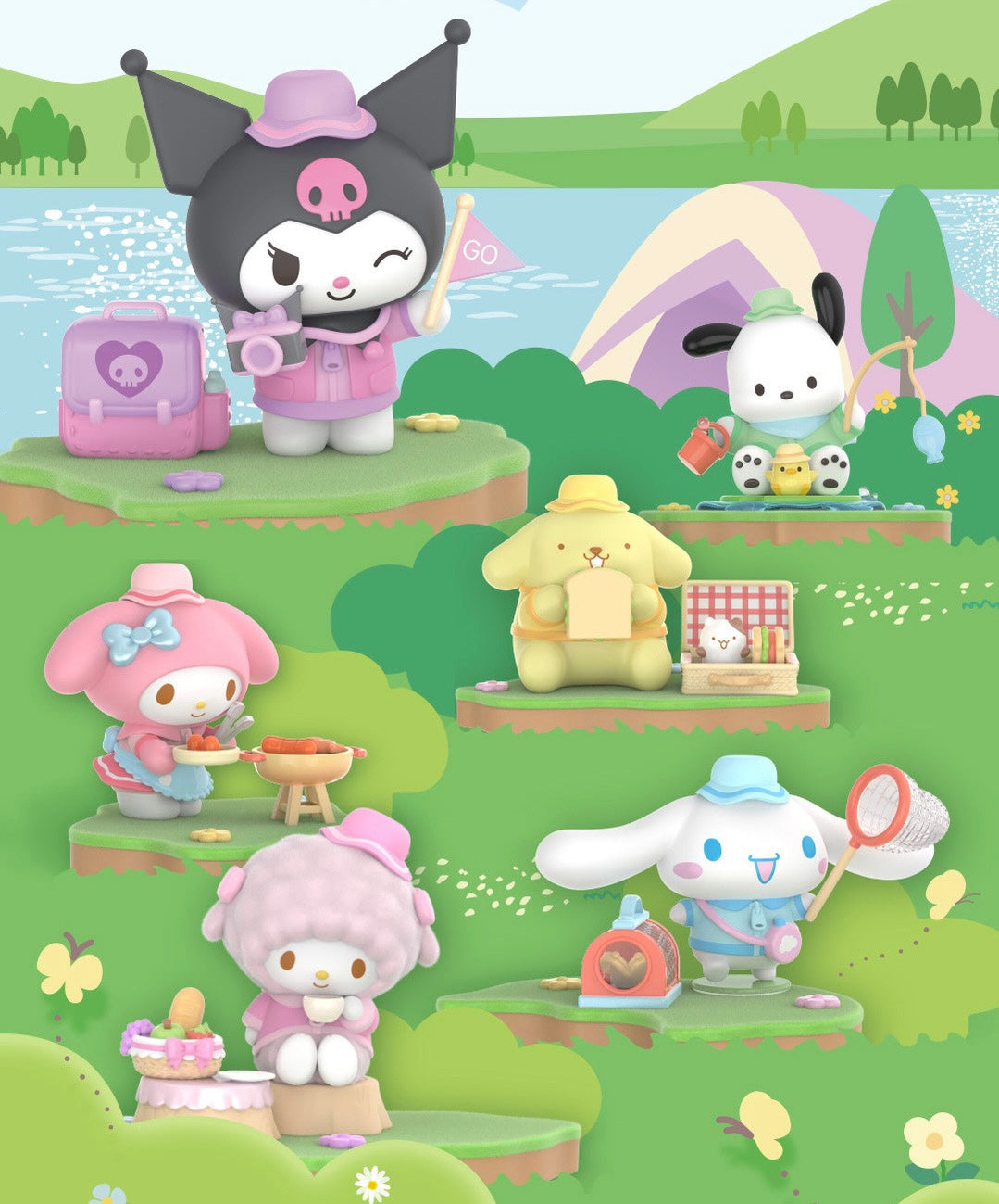 Sanrio camping friends toy doll-melody left