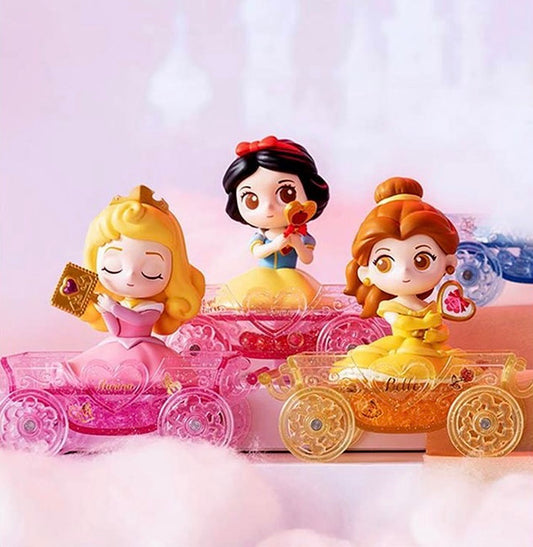 Disney princess crystal flower car toy doll