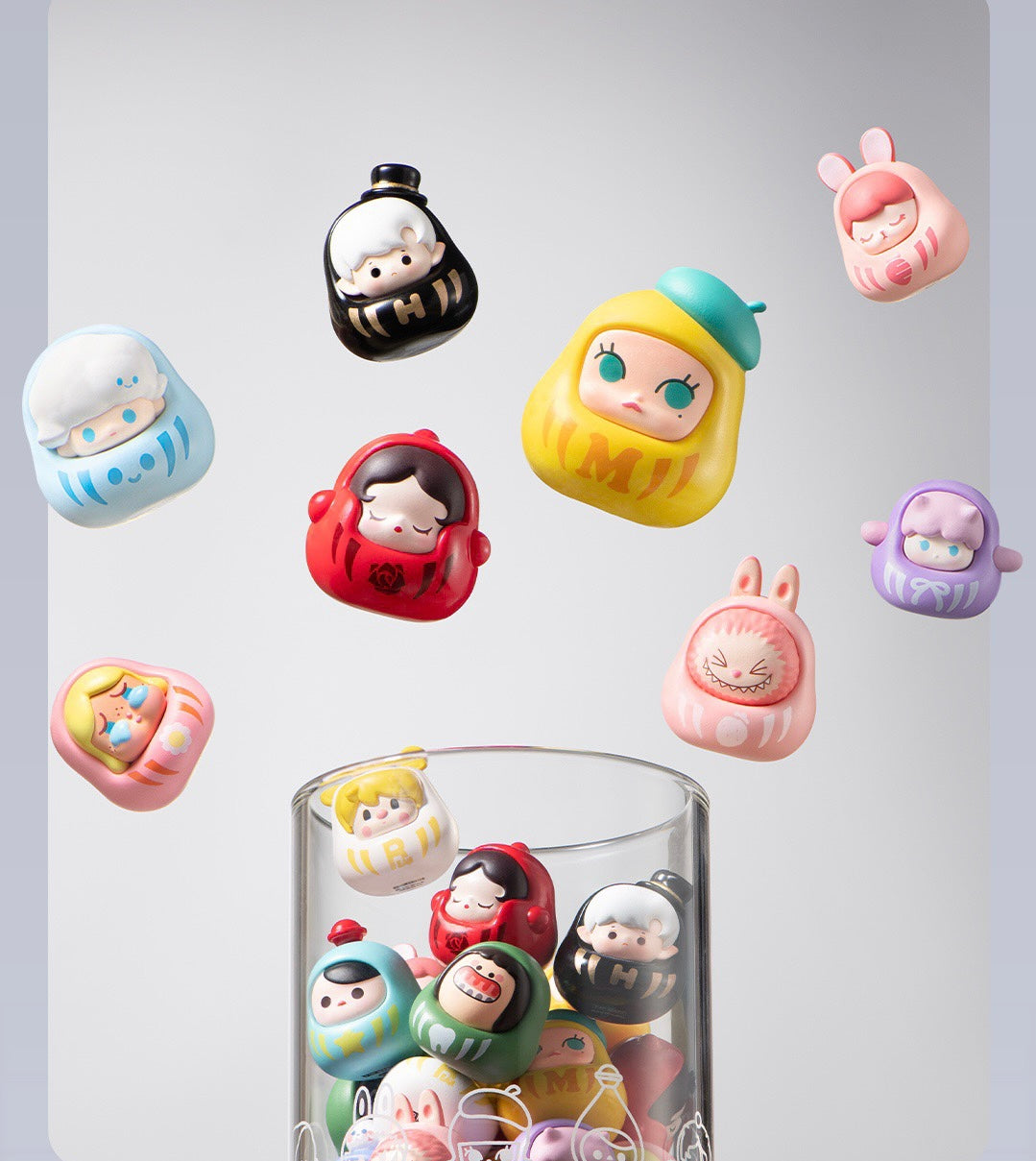 Popmart-daruma mini bean