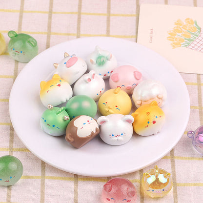 4 pcs luminous cute zodiac mini bean