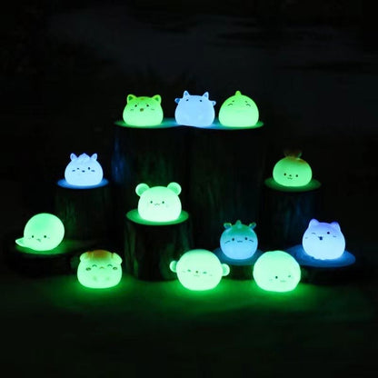 4 pcs luminous cute zodiac mini bean