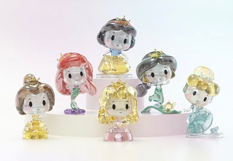 Crystal disney princess block toy doll