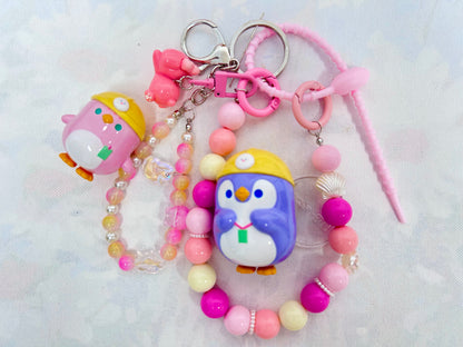 DIY keychain with toy doll,price depends on the doll and keychain style