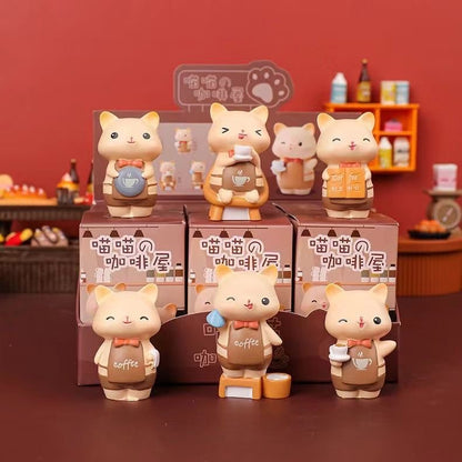 cat coffee shop toy doll