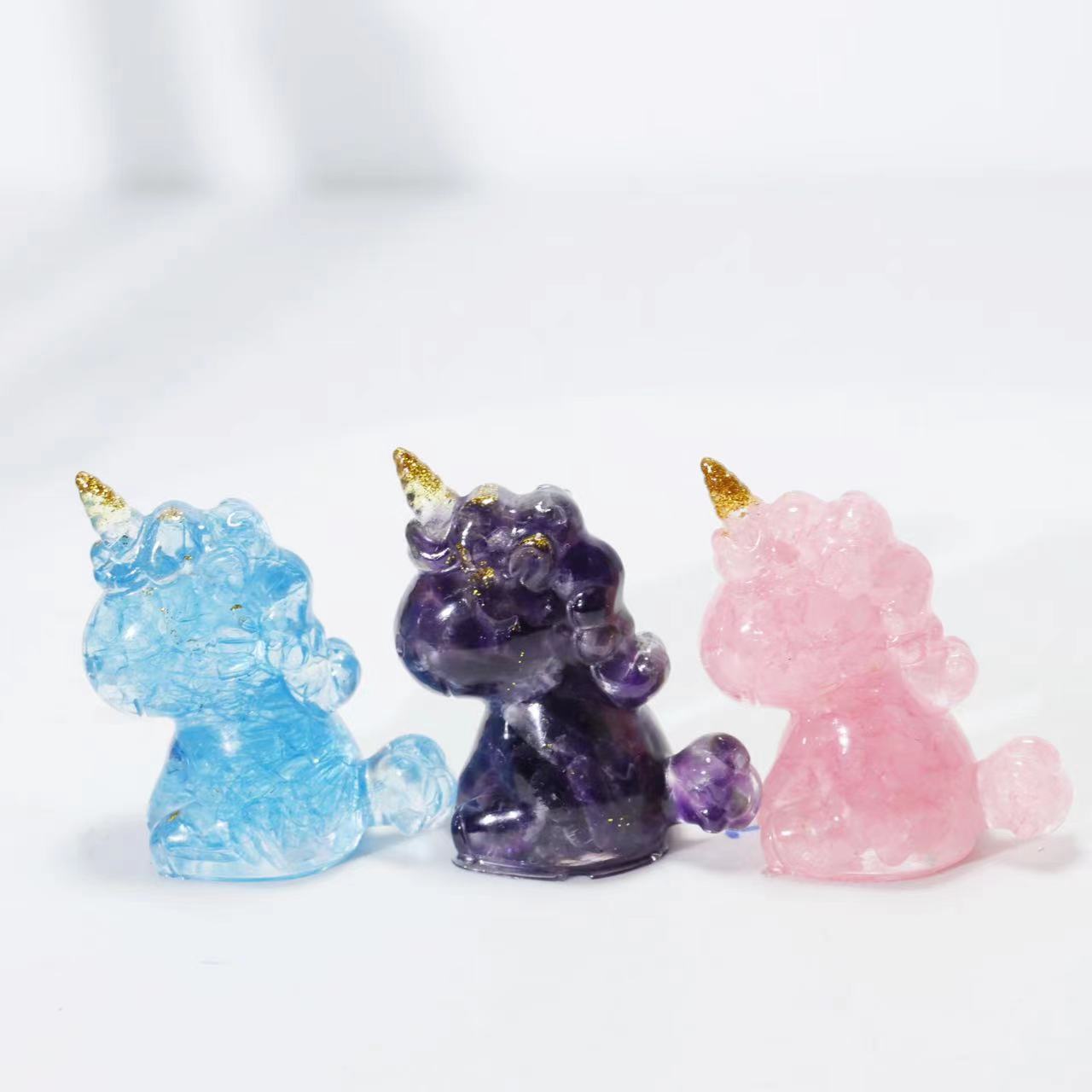 Crystal unicorn toy doll