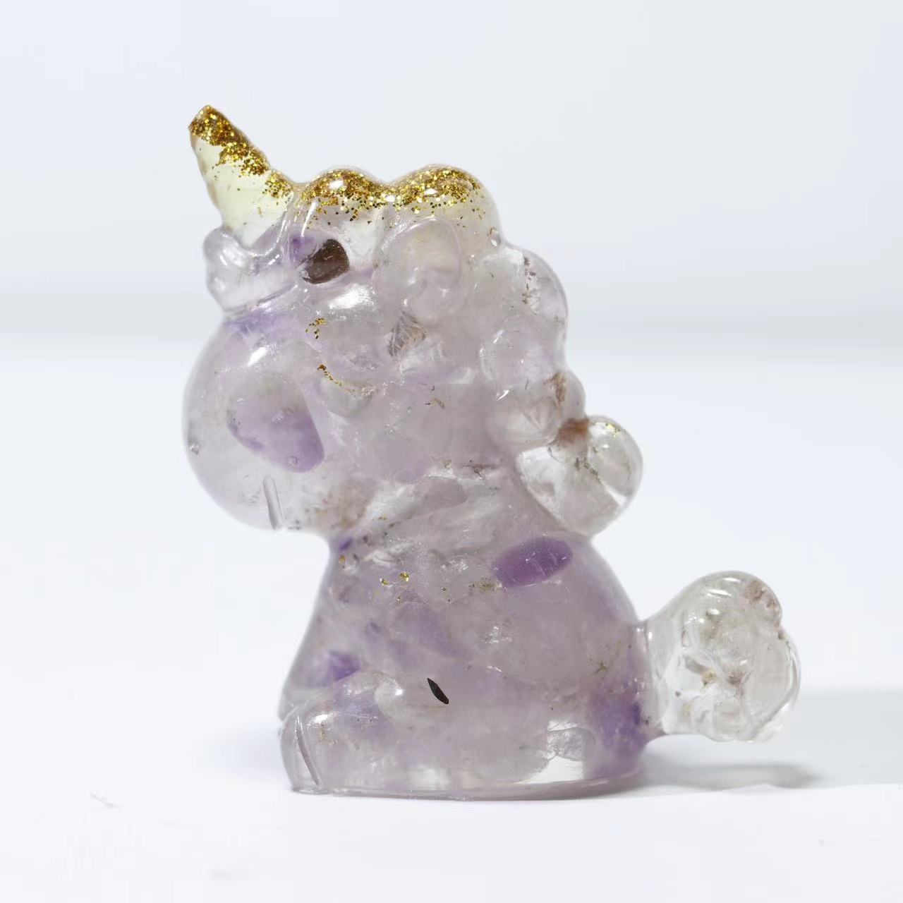 Crystal unicorn toy doll