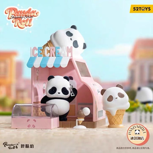 Panda roll shopping street toy doll