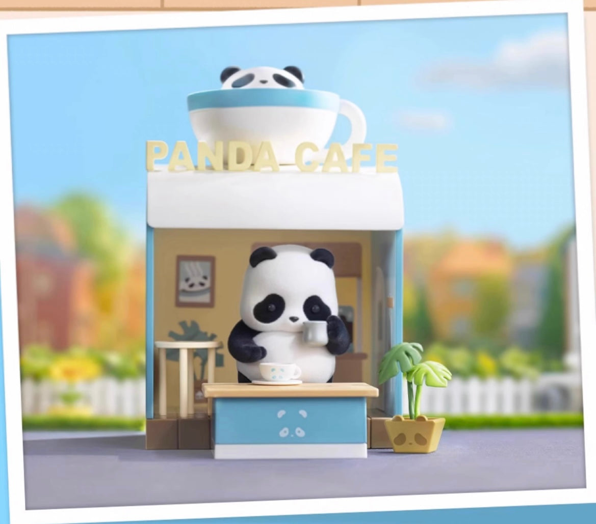 Panda roll shopping street toy doll