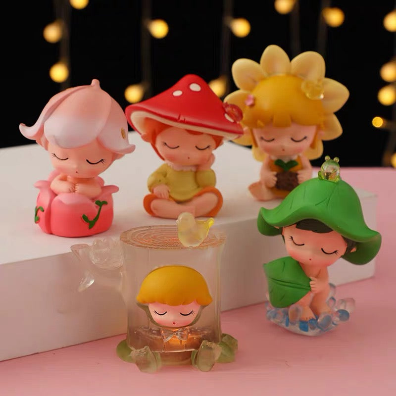 Sleeping forest toy doll