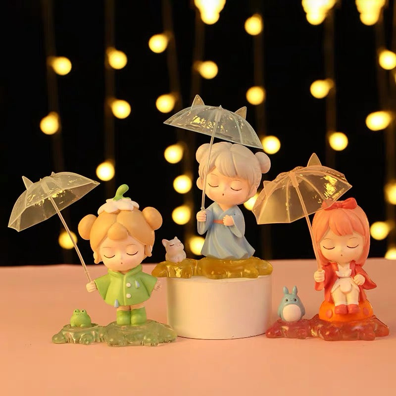 Rainy night fairy tale toy doll