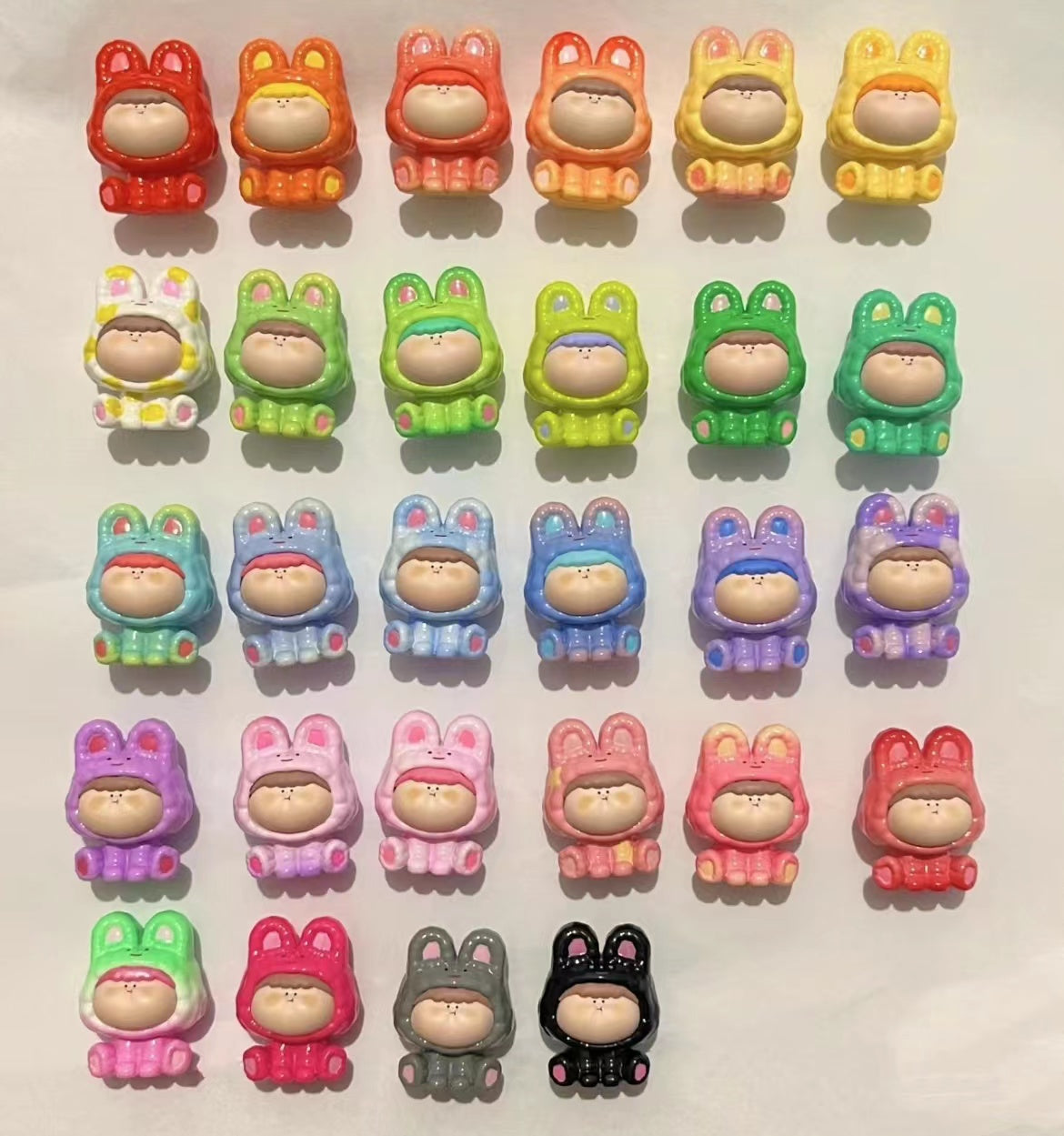 Cute colorful rabbit bean,confirmed 28 colors