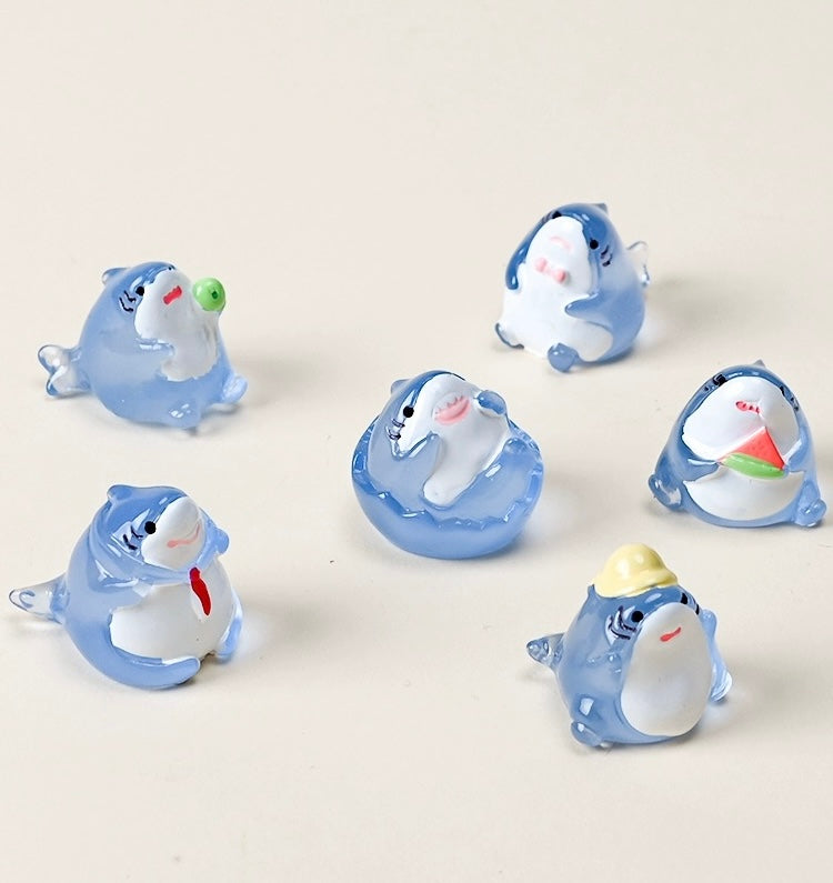 Luminous shark mini bean set,6 beans