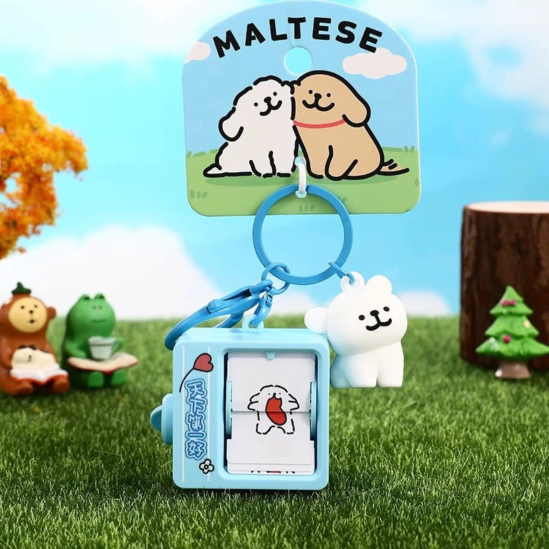 【PREORDER】MALTESE puppy keychain,many options
