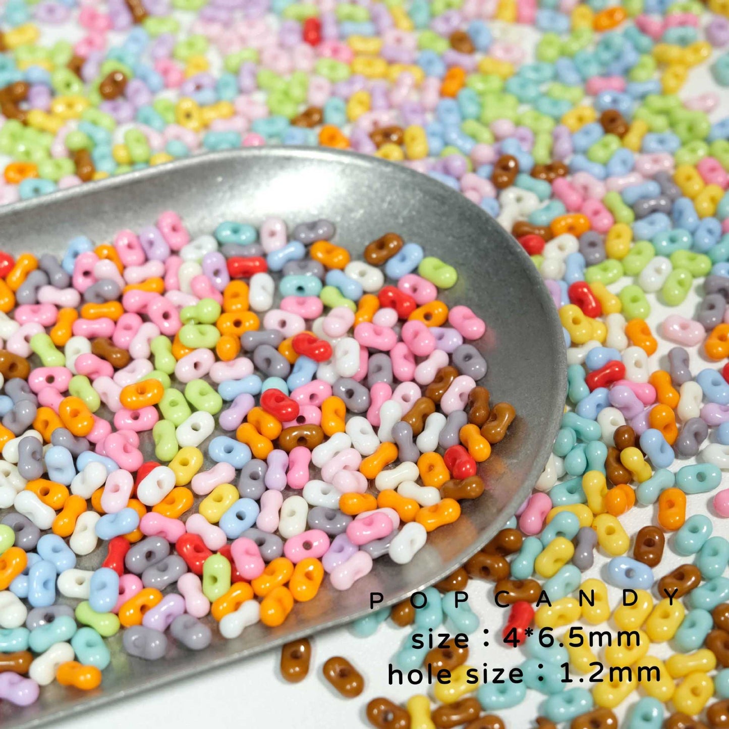 DIY beads,1 bag 2000 beads,mix color,4x6.5mm