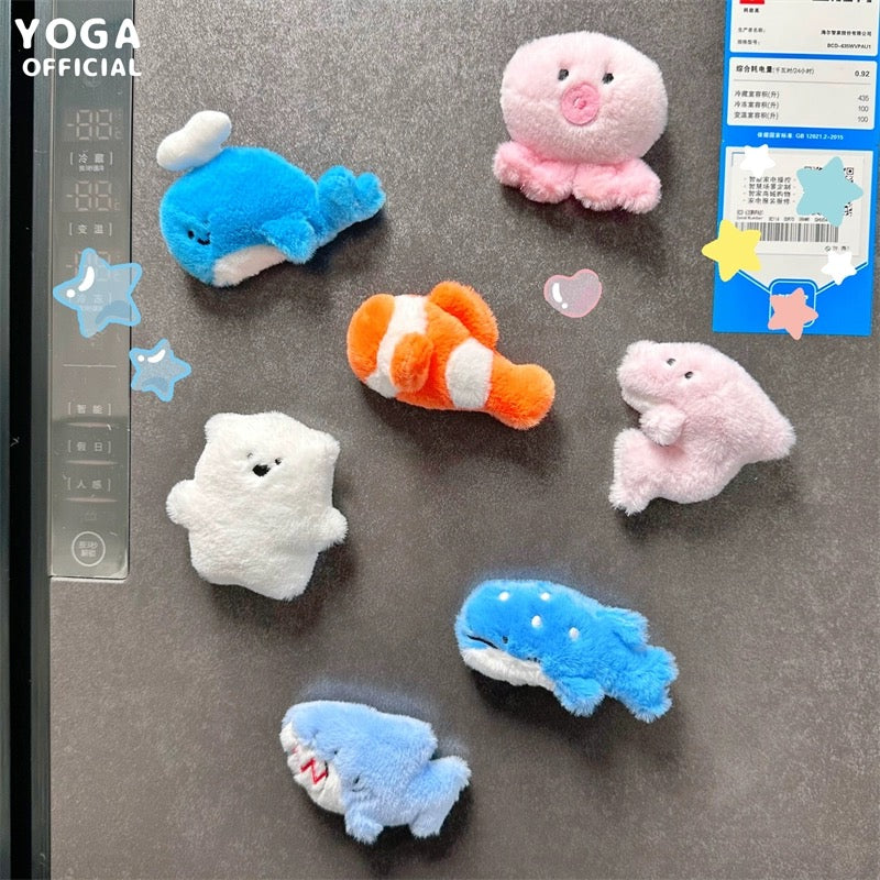 Little Aquarium Fluffy Fridge Magnet Mini Bean