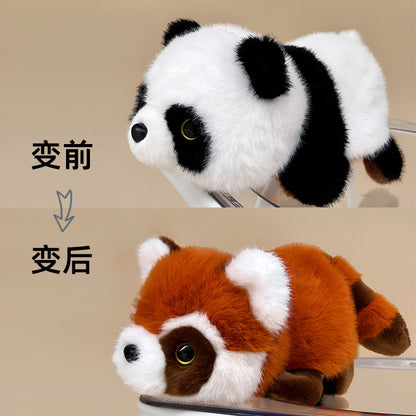 【PREORDER】Magical panda plush doll, red panda disguised as a panda,20cm