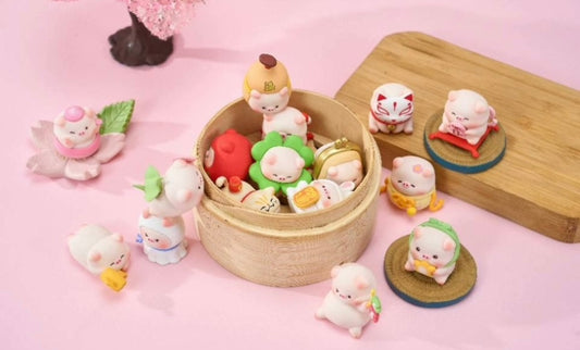 【NEW ARRIVAL】Baoyun Pig Blessing Story Mini  Bean,4 boxes