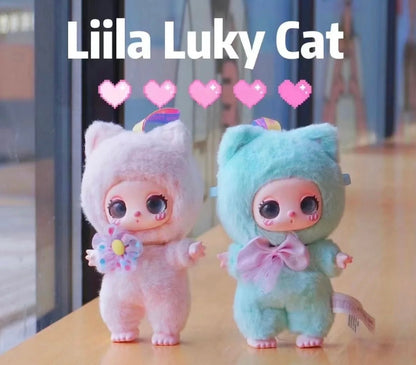 【NEW ARRIVAL】Liila Lucky Cat Plush Doll V1,black hanging card