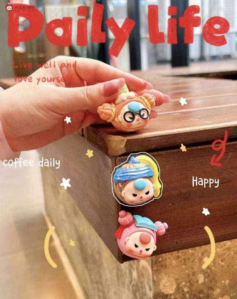 【NEW ARRIVAL】3 Beans Baby 3 Sister Refrigerator Sticker Mini Bean V2 Toy