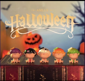 【NEW ARRIVAL】Amlls Angel Mini Bean Halloween Version Hanging Card Toy