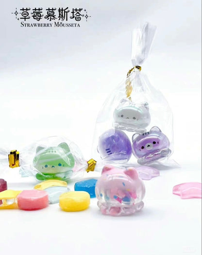 【NEW ARRIVAL】Octcat’s Candy Party Mini Bean Toy,4 In 1 Bag