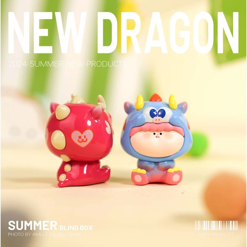 【NEW ARRIVAL】Amlls Dragon Mini Bean Toy V2,5 In 1 Bag